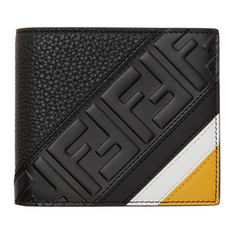 fendi black wallet|fendi wallet price.